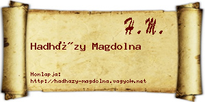 Hadházy Magdolna névjegykártya